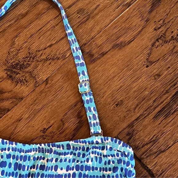 NWT Island Escape Printed Strapless or Halter Ruffled Tankini Top Size 6 - Picture 7 of 10
